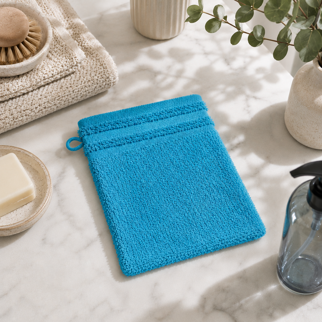 Gant de Toilette 100% Coton | 500g/m² | 8 Coloris | 16x21 cm JLB Home