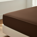 Drap housse Marron foncé