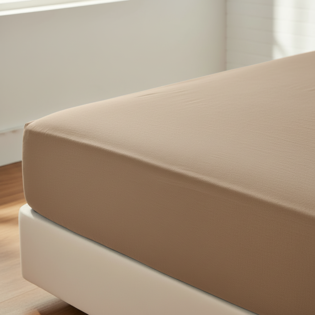 Drap housse Taupe