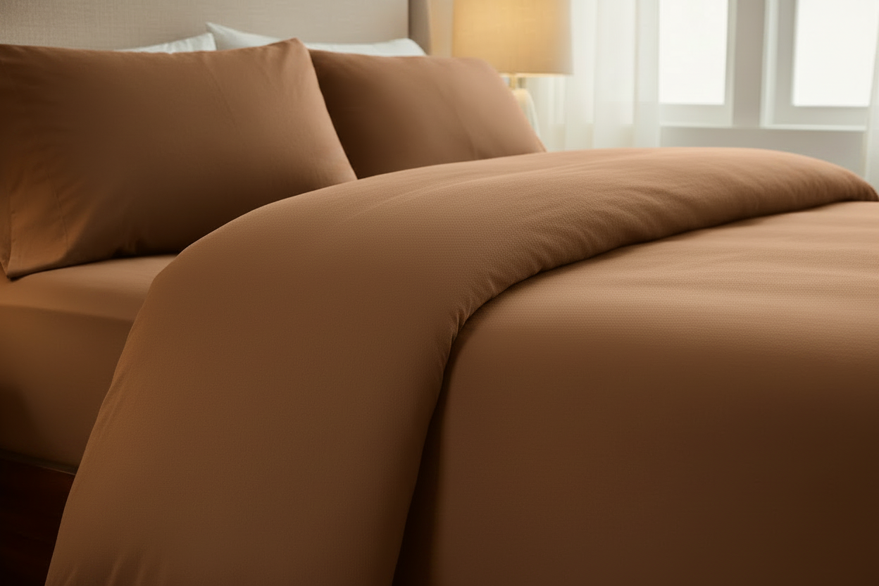 Housse de couette Marron