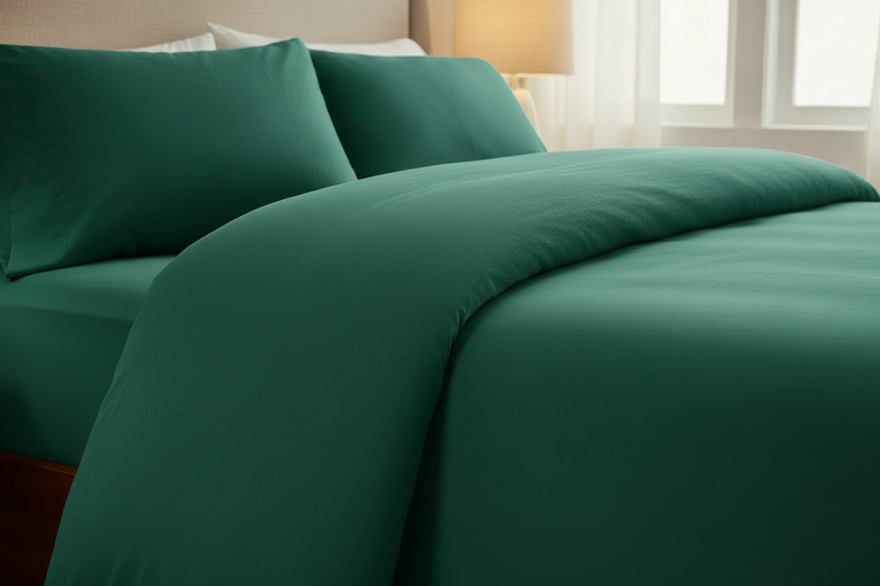 Housse de couette Vert émeraude