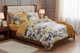 Housse de Couette + 2 Taies 65x65 | Jardin d'Aurore | 100% Coton | JLB Home